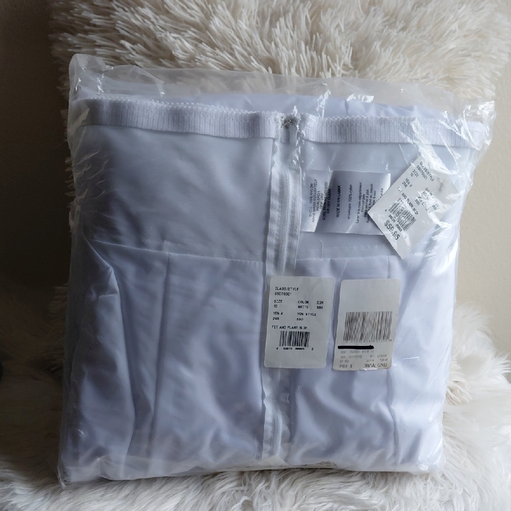 White Fit And Flare Slip And Protector